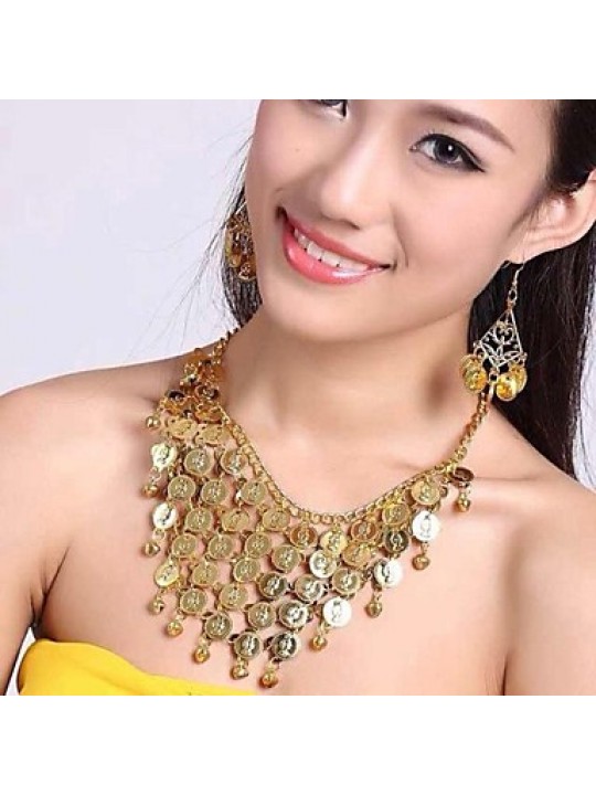 women's Europe Fashion Multi-layer Belly Dance Jewelry Set(Including Necklaces&Earrings)   