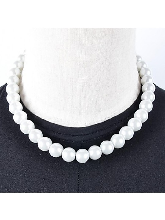 Strands Necklaces Imitation Pearl Wedding / Daily / Casual Jewelry