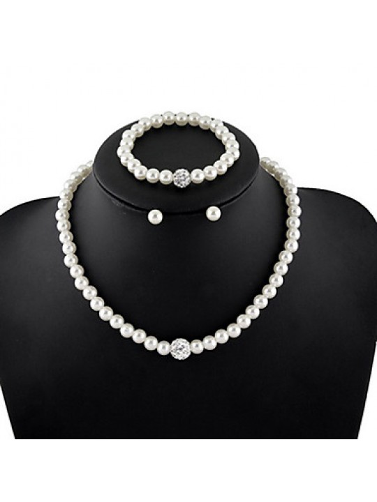 Necklace Strands Necklaces Jewelry Daily / Casual Fashion Pearl Black 1pc Gift