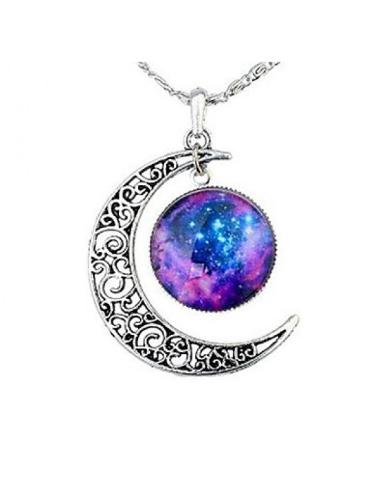 Necklace Pendant Necklaces Jewelry Halloween / Business / Gift / Party Moon Adjustable Alloy Gold 1pc Gift