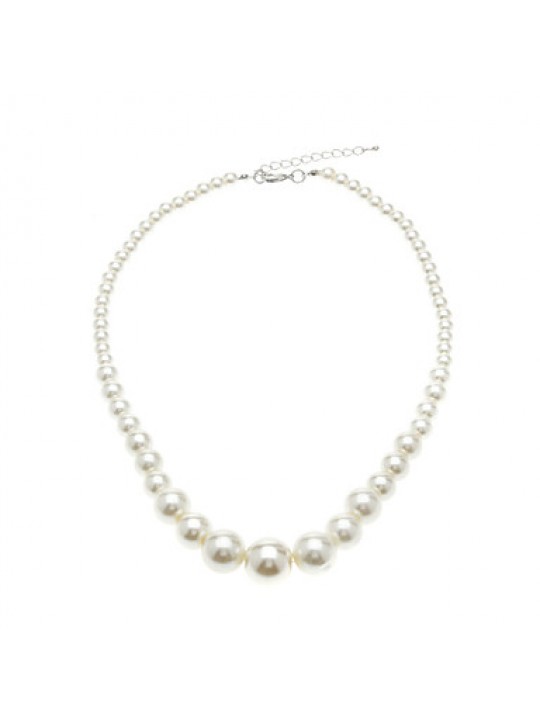 Necklace Chain Necklaces Jewelry Daily Fashion Pearl Silver / White 1pc Gift