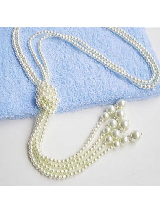 New Arrival Fashional Hot Selling Fresh Popular Double Pearl Necklace