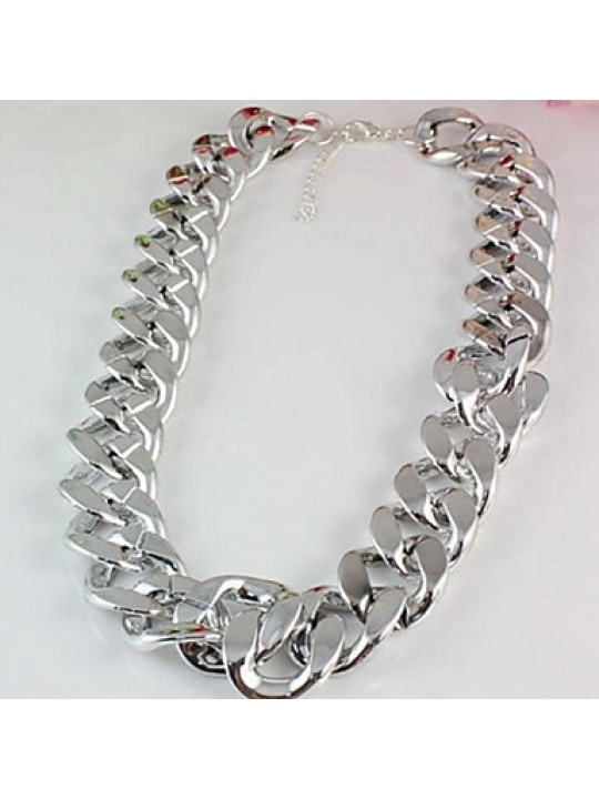 Women's Fashion Rhinestone Metal Pendant Necklace