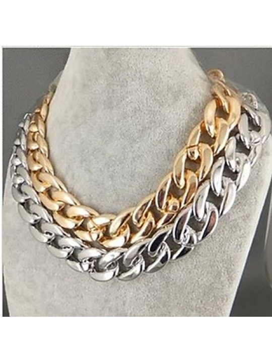 Women's Fashion Rhinestone Metal Pendant Necklace