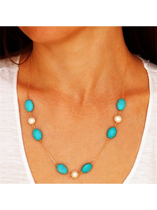 Blue Pendant Necklaces Alloy / Resin Party / Daily / Casual Jewelry