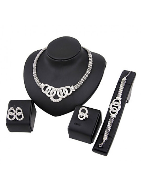 Gold-plated Fashion trendy (Including Necklace, Earring, Bracelet) Jewelry Sets  