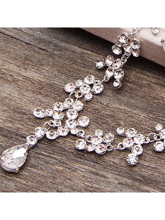 Full Crystal Jewelry Set(Necklace+Earrings) for Wedding Party  