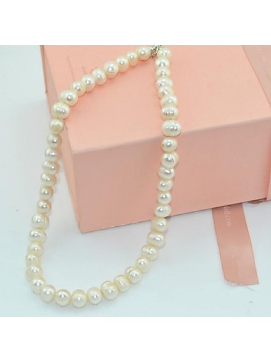 Jewelry Strands Necklaces Wedding / Party / Daily Alloy Women Beige Wedding Gifts