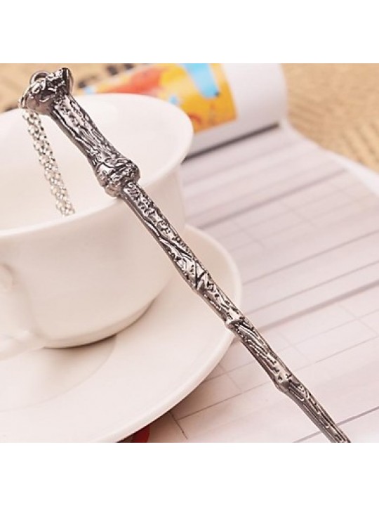 Women's Harry Potter Magic Wand Voldemort Bell Necklace